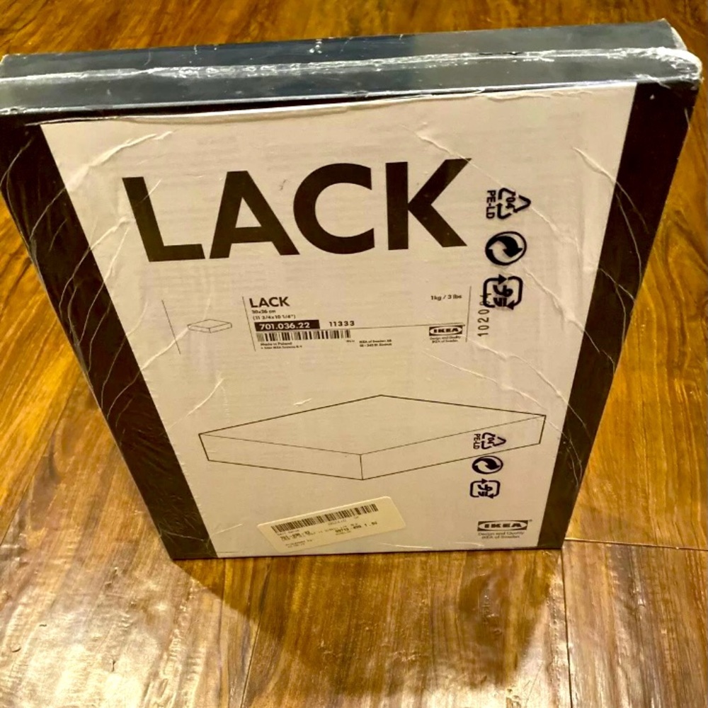 2 Ikea Lack shelves- Black
